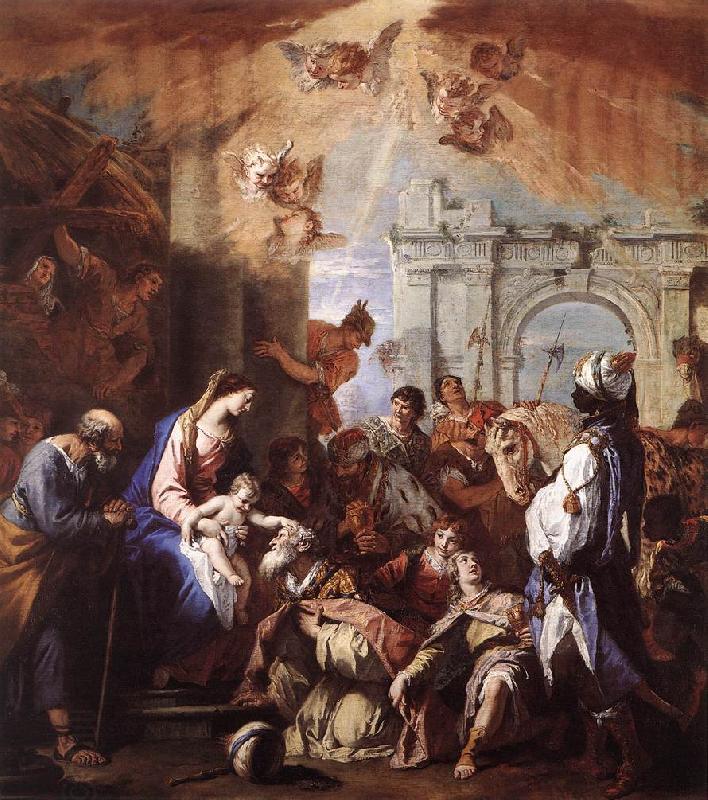 RICCI, Sebastiano The Adoration of the Magi oil painting picture